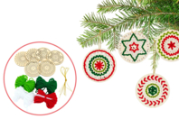 Mandala Christmas Balls to Weave - 6 Pieces - 1 - DIY Christmas Ornaments - 10doigts.com - DIY Christmas Ornaments - 10doigts.fr