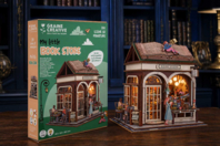 Maqueta 3D luminosa - "La Librería" - Maquetas en madera - 10doigts.fr