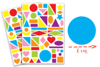 Giant Geometric Stickers - 130 pcs - 0 - Giant Stickers - 10doigts.com - Giant Stickers - 10doigts.fr