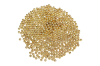 Metallic Gold Round Plastic Beads - 1500 Beads - 1 - Plastic Beads - 10doigts.com - Plastic Beads - 10doigts.fr