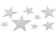 Adhesive Mirrors Stars - 8 Pieces - 1 - Adhesive Mirrors - 10doigts.com - Adhesive Mirrors - 10doigts.fr