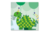 Button Dinosaur Craft Kit - 1 - Creative Sticker Kits - 10doigts.com - Creative Sticker Kits - 10doigts.fr