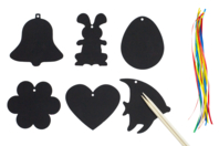 motivos de Pascua en carta de rascar - Kits creativos de Pascua - 10doigts.fr