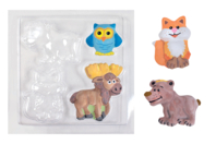 Mold 4 Forest Animals - 1 - Molds for plaster, soap, concrete ... - 10doigts.com - Molds for plaster, soap, concrete ... - 10doigts.fr