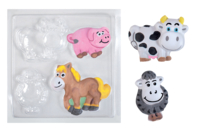 Farm Animal Mold - 1 - Molds for plaster, soap, concrete ... - 10doigts.com - Molds for plaster, soap, concrete ... - 10doigts.fr