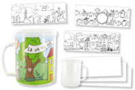 Coloring Mug - 0 - Transparent Plastic - 10doigts.com - Transparent Plastic - 10doigts.fr
