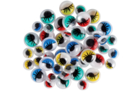 Colored Wiggly Eyes with Eyelashes - 1 - Googly Eyes - 10doigts.com - Googly Eyes - 10doigts.fr