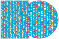 papel decopatch pequeños corazones - Papel DECOPATCH - 10doigts.fr