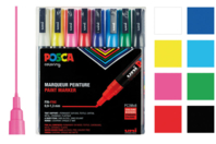 POSCA Markers Fine Points - 8 Colors - 1 - Fine Tip Markers - 10doigts.com - Fine Tip Markers - 10doigts.fr