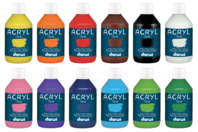 Matte Acrylic Paint, 250 ml - 1 - Matte Acrylic Paint - 10doigts.com - Matte Acrylic Paint - 10doigts.fr
