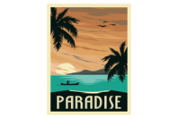 Lienzo paraíso - Pintura por números - 10doigts.fr