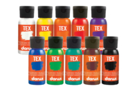 Pinturas textil, frasco 50 ml - 10 colores - Pintura textil - 10doigts.fr