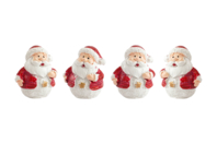 figura en resina de papá noël - Pequeñas decoraciones de Navidad - 10doigts.fr