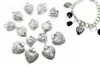 abalorio corazón - Perlas Metalizadas, Irisadas - 10doigts.fr