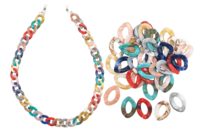 Abalorios marbrados - 40 pcs - Abalorios Acrílicos - 10doigts.fr