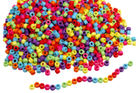 Cylinder Beads - 2000 Beads - 1 - Kids Beads - 10doigts.com - Kids Beads - 10doigts.fr