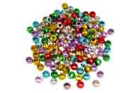 Metallic Beads with Large Hole - 160 Beads - 1 - Plastic Beads - 10doigts.com - Plastic Beads - 10doigts.fr