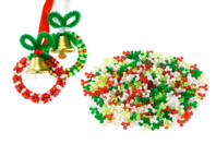 Abalorios trípode de Navidad - 500 piezas - Pequeñas decoraciones de Navidad - 10doigts.fr