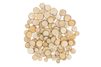 Natural Wooden Discs - 100 Pieces - 1 - Natural Decorations - 10doigts.com - Natural Decorations - 10doigts.fr