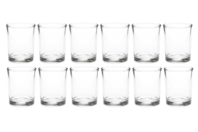 Glass Tealight Holders - 12 Pieces - 1 - Glass Supports - 10doigts.com - Glass Supports - 10doigts.fr