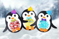 Penguin Weaving Kit - 6 Pieces - 1 - Sewing Kits - 10doigts.com - Sewing Kits - 10doigts.fr