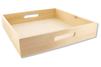 Square Wooden Tray - 0 - Wooden Trays - 10doigts.com - Wooden Trays - 10doigts.fr