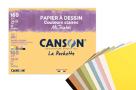 Carpeta Canson Mi-Teintes, colores claros- 12 hojas - Papeles de colores - 10doigts.fr