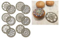 Plantilla mandala - 12 piezas - Plantillas - 10doigts.fr