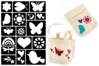 Plantilla serigrafía corazones y naturaleza - Plantillas adhesivas - 10doigts.fr