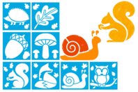 Plantillas tema Otoño - 8 piezas - Plantillas de naturaleza - 10doigts.fr