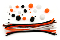 Halloween Pom-Pom and Pipe Cleaner Kit - 1 - Halloween Creative Accessories - 10doigts.com - Halloween Creative Accessories - 10doigts.fr