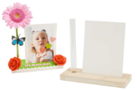 Wood Photo Holder and Bud Vase - 1 - Wooden Photo Frames - 10doigts.com - Wooden Photo Frames - 10doigts.fr