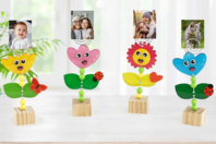 Flower Photo Holder Kit to Make - 6 Pieces - 1 - Father's Day Activity Kits - 10doigts.com - Father's Day Activity Kits - 10doigts.fr
