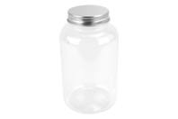 Plastic Jar with Metal Lid - 500 ml - 1 - Transparent Plastic - 10doigts.com - Transparent Plastic - 10doigts.fr