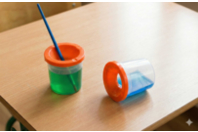 125 ml Spill-Proof Cups - 5 Pieces - 1 - Palettes and Storage - 10doigts.com - Palettes and Storage - 10doigts.fr