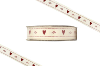 Cinta corazones - 2 metros - Cintas y sesgos - 10doigts.fr