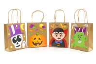 Halloween Candy Bags + Stickers - 4 Pieces - 1 - Halloween Treat Bags - 10doigts.com - Halloween Treat Bags - 10doigts.fr