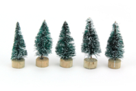 Snowy Decorative Christmas Trees - 5 Pieces - 1 - Nature Christmas Decor - 10doigts.com - Nature Christmas Decor - 10doigts.fr