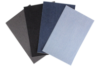 Set de 4 retales de tela autoadhesiva efecto Jean - Tissus adhesivos - 10doigts.fr