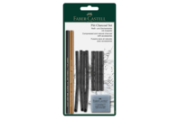 Pitt Charcoal Set - 10 Pieces - Graphite Pencils and Leads for Drawing - 10doigts.fr