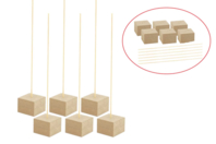Wood Bases and Sticks - 6 Pieces - 1 - Display Stands - 10doigts.com - Display Stands - 10doigts.fr