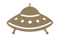 Wooden Flying Saucer to Decorate - 1 - Wooden Shapes - 10doigts.com - Wooden Shapes - 10doigts.fr