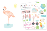 Summer Beach Stickers - 56 pcs - 1 - Spring - Summer Theme - 10doigts.com - Spring - Summer Theme - 10doigts.fr