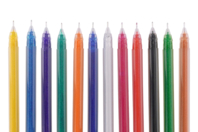 Glitter Gel Pens Fine Tip - 12 Colors - 1 - Calligraphy, Writing - 10doigts.com - Calligraphy, Writing - 10doigts.fr