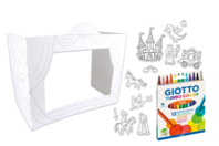 Teatro y personajes para colorear + rotuladores - Formas y dibujos para colorear - 10doigts.fr