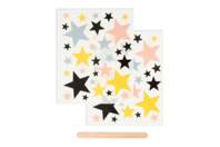 Textile Transfer – 64 Star Designs - 1 - Transfers and Iron-On Transfers - 10doigts.com - Transfers and Iron-On Transfers - 10doigts.fr