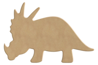 Decorate Your Own Wooden Triceratops - 1 - Wooden Animals - 10doigts.com - Wooden Animals - 10doigts.fr