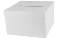 Square White Cardboard Urn - 1 - Cardboard Boxes and Baskets - 10doigts.com - Cardboard Boxes and Baskets - 10doigts.fr