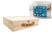 Decorative Wooden Briefcase - 1 - Wooden Boxes - 10doigts.com - Wooden Boxes - 10doigts.fr