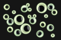 Glow in the Dark Adhesive Wiggle Eyes - 100 pcs - 1 - Googly Eyes - 10doigts.com - Googly Eyes - 10doigts.fr